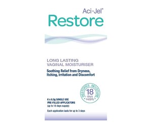 Aci-Jel Restore Vaginal Moisturiser 6 X 6.5G Pre-Filled Applicators