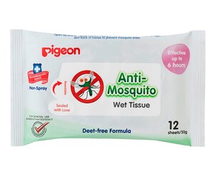 Pigeon Anti-Mosquito Wipes 12 Pack