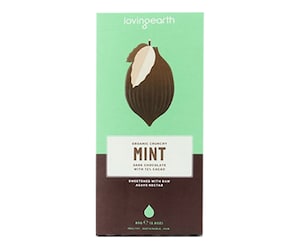 Loving Earth Crunchy Mint Dark Chocolate 80G
