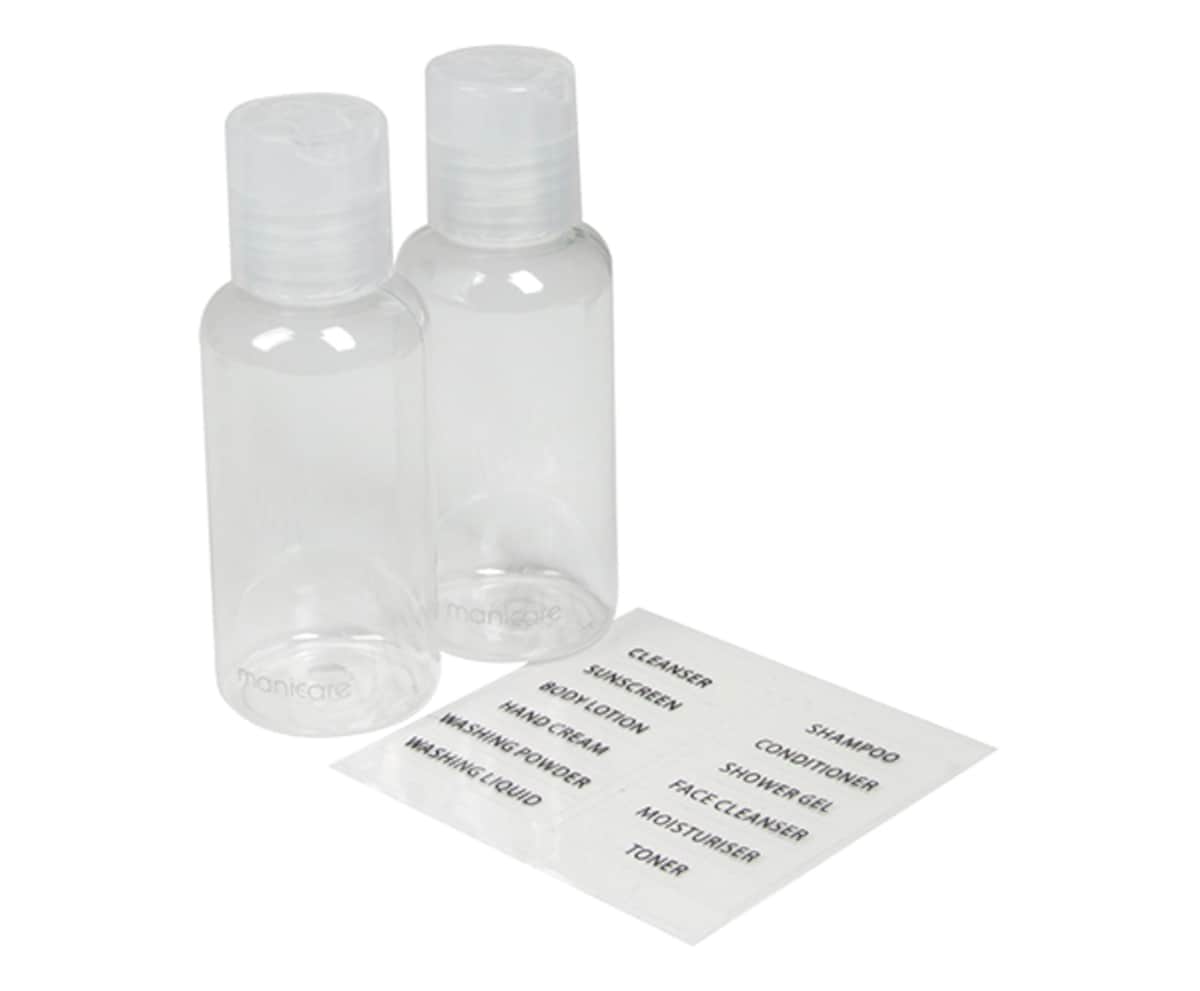 Manicare Travel Bottles 2 X 75Ml