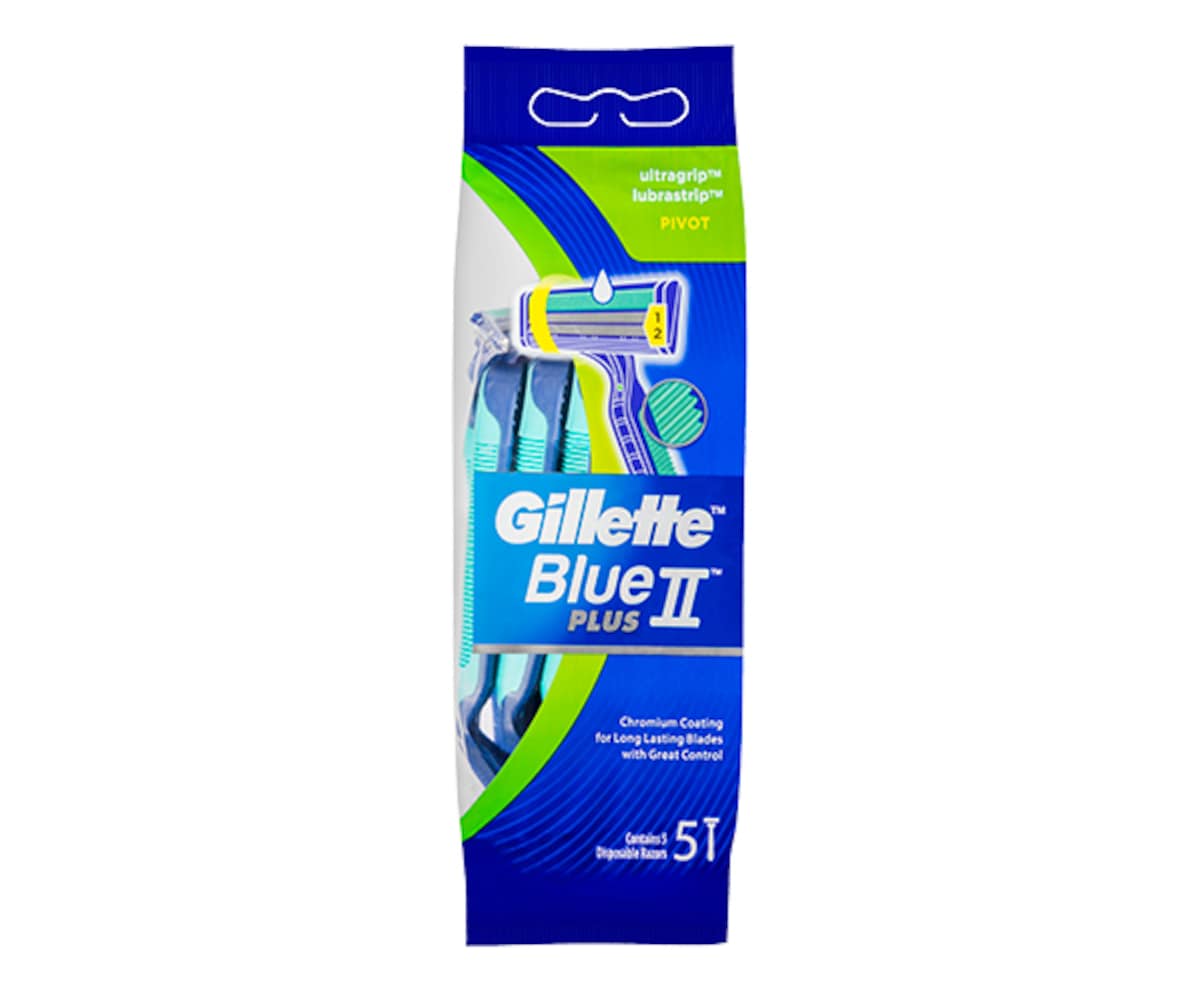 Gillette Blueii Plus Ultragrip Pivot Disposable Razors 5 Pack