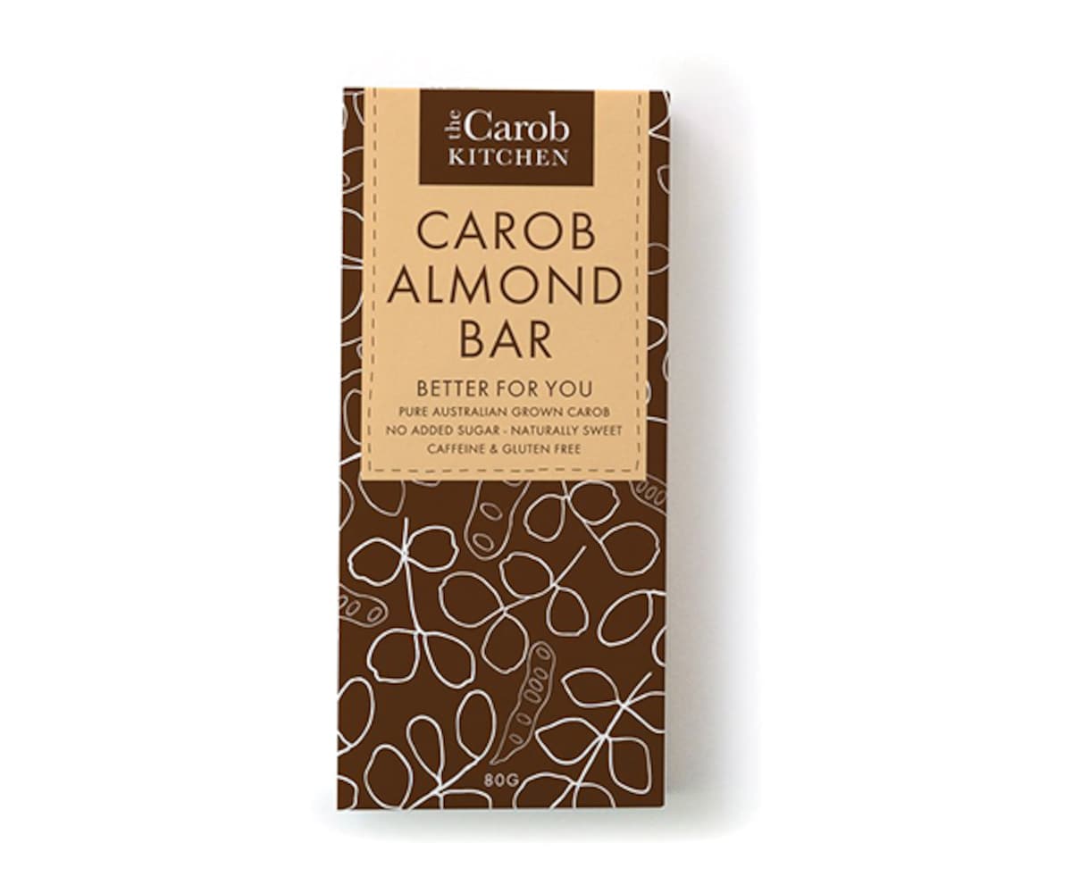 The Carob Kitchen Carob Almond Bar 80G