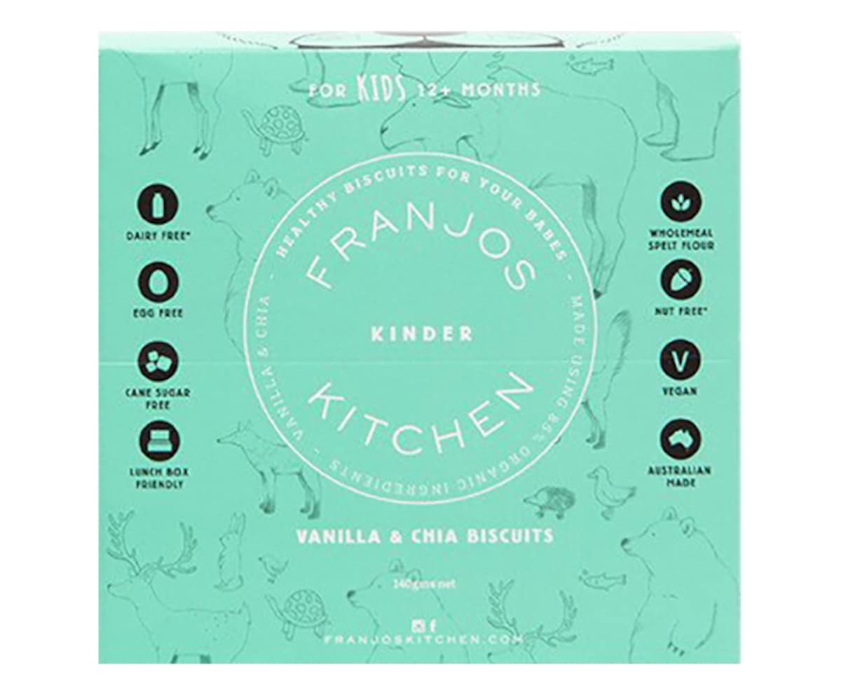 Franjos Kitchen Kinder Vanilla & Chia Biscuits 140G