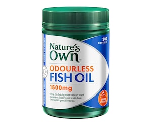 Natures Own Odourless Fish Oil 1500Mg 200 Capsules