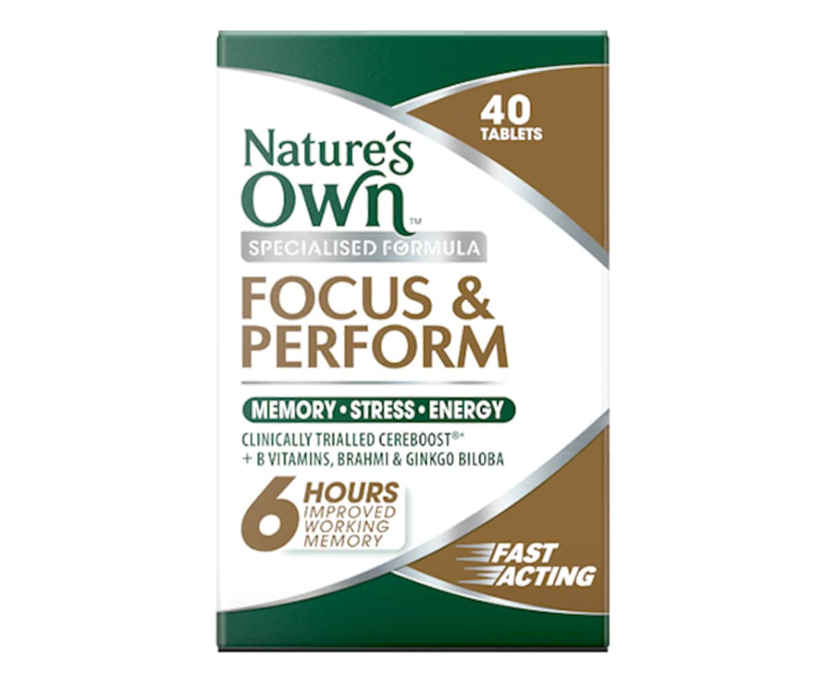 Natures Own Focus & Perform 40 Tablets