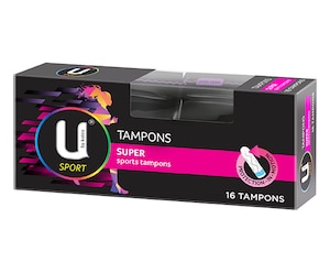 U By Kotex Sport Super Tampon 16 Pack