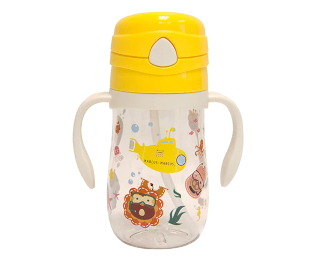 Marcus & Marcus Tritan Straw Drink Bottle Yellow