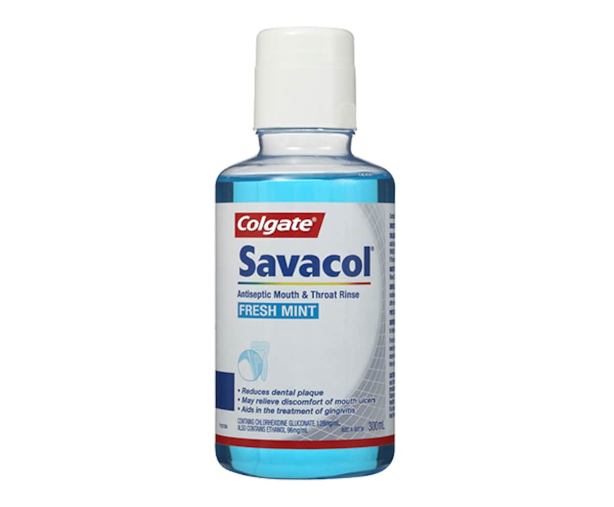 Savacol Antiseptic Mouth & Throat Rinse Fresh Mint 300Ml