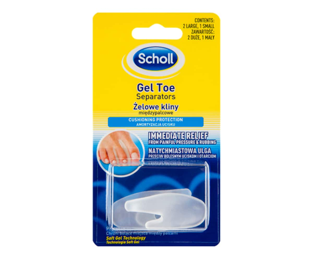 Scholl Gel Toe Separators 3 Assorted Pieces