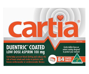 Cartia Low Dose Aspirin 84 Tablets