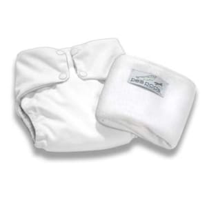 Pea Pods Reusable Nappy One Size White