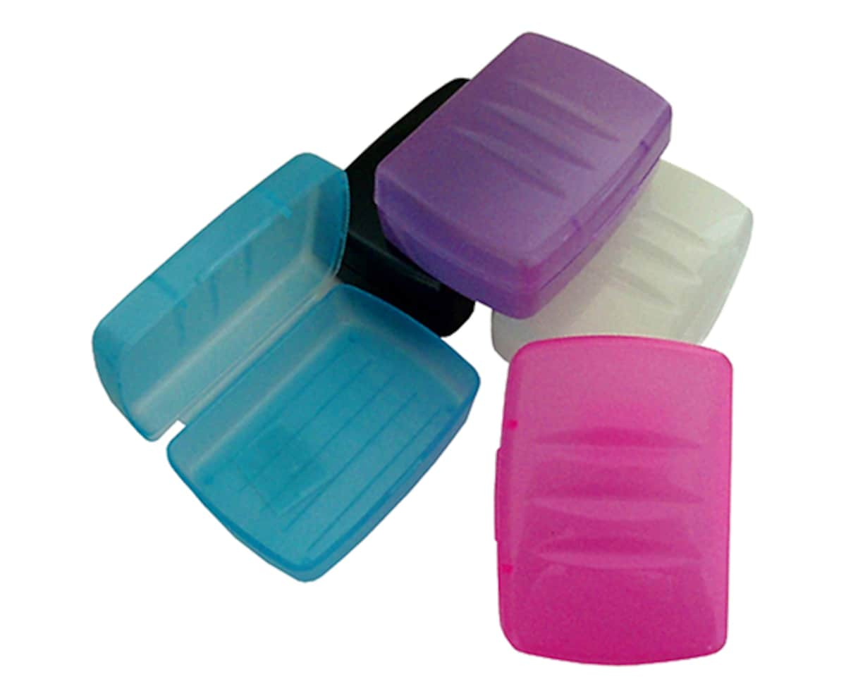 Tender Soap Box With Hinge 1 Pack (Colours Selected At Random)