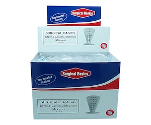 Surgical Basics Sterile Conical Medicine Measure 40Ml