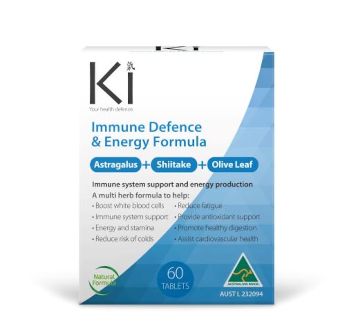 Ki Immune Defence & Energy Formula 60 Tablets