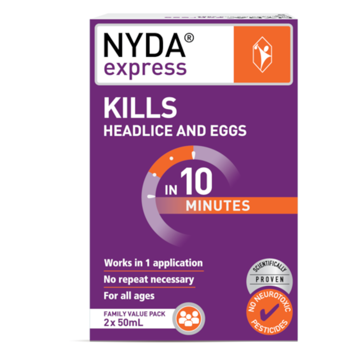 NYDA Express Head Lice Treatment 2 x 50ml