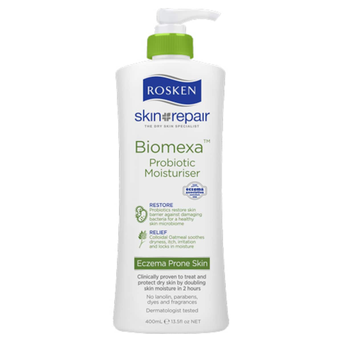 Rosken Biomexa Probiotic Moisturiser 400Ml