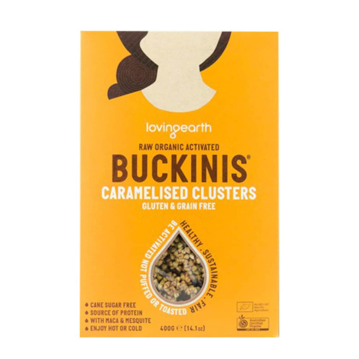 Loving Earth Buckinis Caramelised Clusters 400g