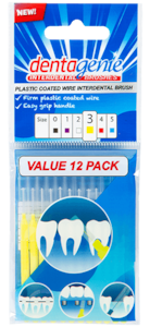 Dentagenie Interdental Brush Yellow Size 3 12 Pack