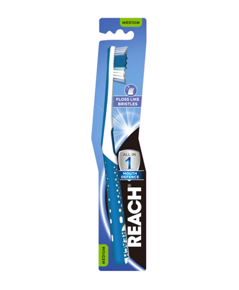 Reach All In 1 Mouth Defence Medium Toothbrush 1 Pack