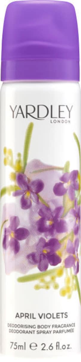 Yardley April Violets Deodorising Body Spray 75Ml