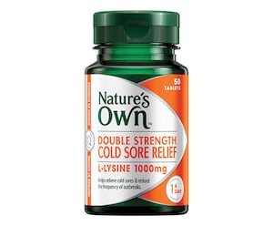 Natures Own Double Strength Cold Sore 50 Tablets