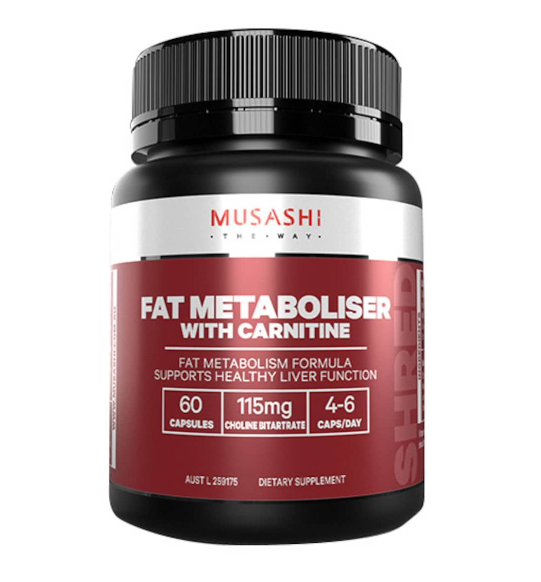 Musashi Fat Metaboliser With Carnitine 60 Capsules