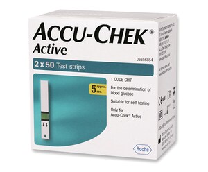 Accu-Chek Active Glucose Test Strips 100 Strips