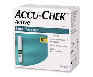 Accu-Chek Active Glucose Test Strips 100 Strips