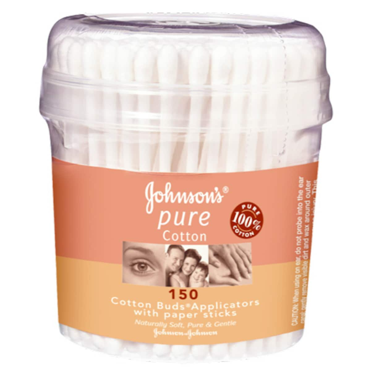 Johnsons Pure Cotton Bud Applicator with Paper Stick 150 Buds