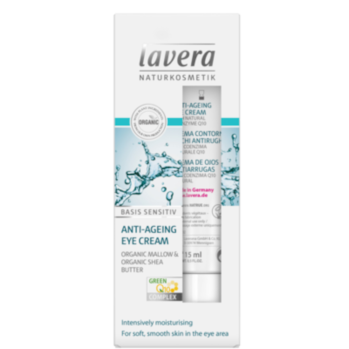 Lavera Basis Sensitiv Anti-Ageing Eye Cream Q10 15Ml