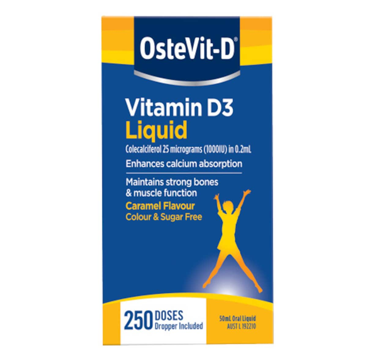 Ostevit-D Vitamin D3 Liquid 50Ml (250 Doses)