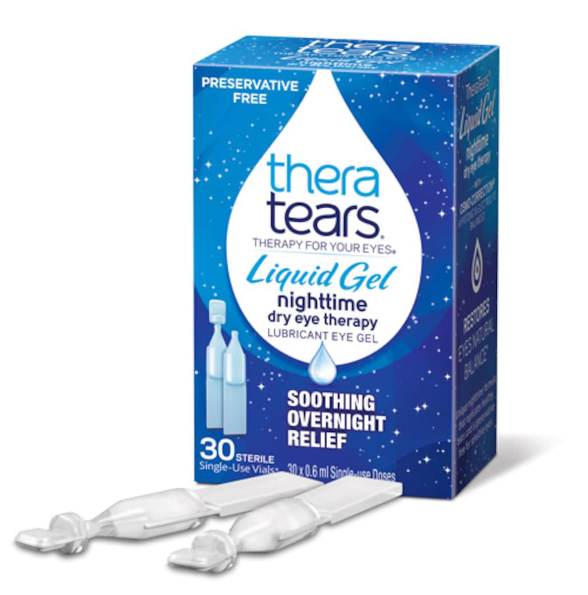 Thera Tears Liquid Gel Nighttime 30 X 0.6Ml Vials