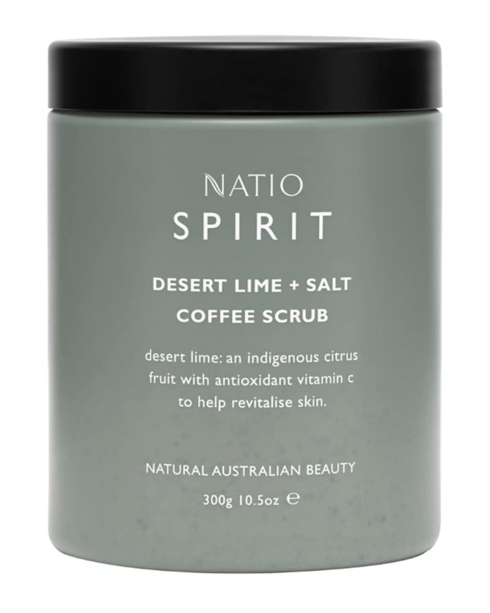 Natio Spirit Desert Lime + Salt Coffee Scrub 300G