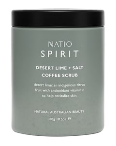 Natio Spirit Desert Lime + Salt Coffee Scrub 300G