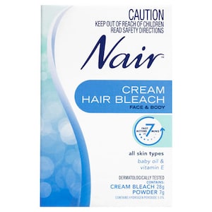 Nair Cream Hair Bleach For Face & Body 28G + Powder 7G