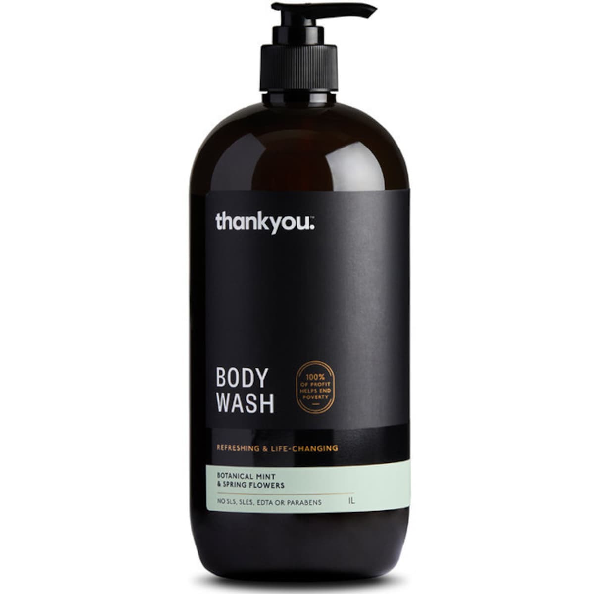 Thankyou Body Wash Botanical Mint & Spring Flower 1L