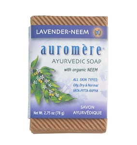 Auromere Ayurvedic Neem Soap Lavender Neem 78G