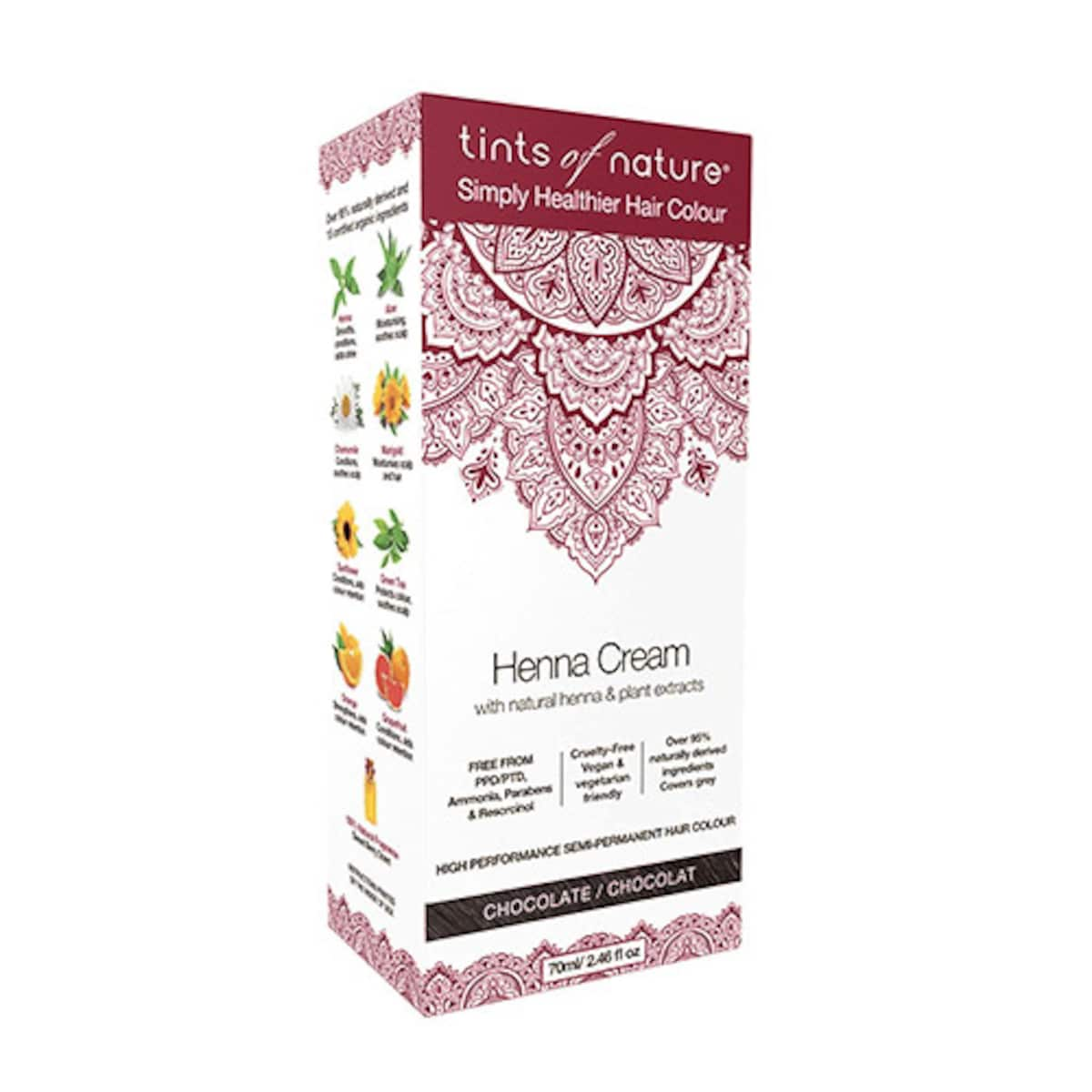 Tints Of Nature Henna Cream Chocolate 70Ml