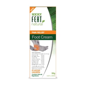 Neat Feat Natural Pain Relief Foot Cream for Pains, Strains & Bruising 50g