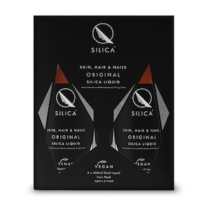 Qsilica Skin Hair & Nails Original Silica Liquid 500Ml X 2 Pack