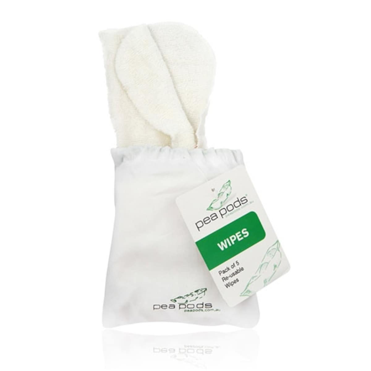 Pea Pods Bamboo Reusable Wipes 5 Pack