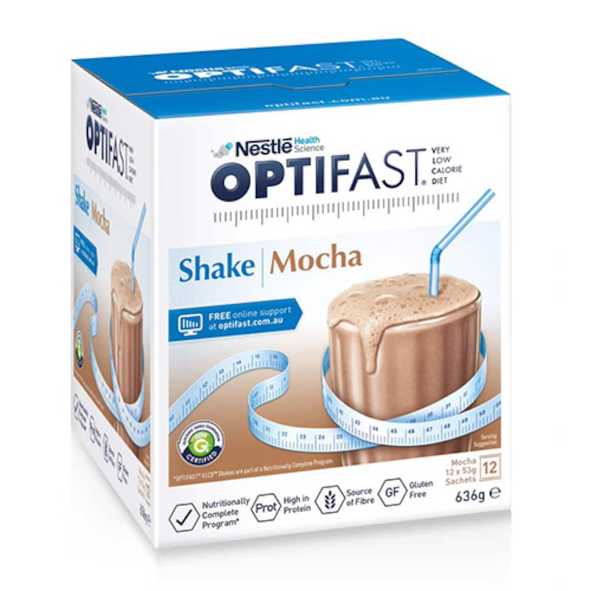 Optifast Vlcd Shake Mocha 12 Serves