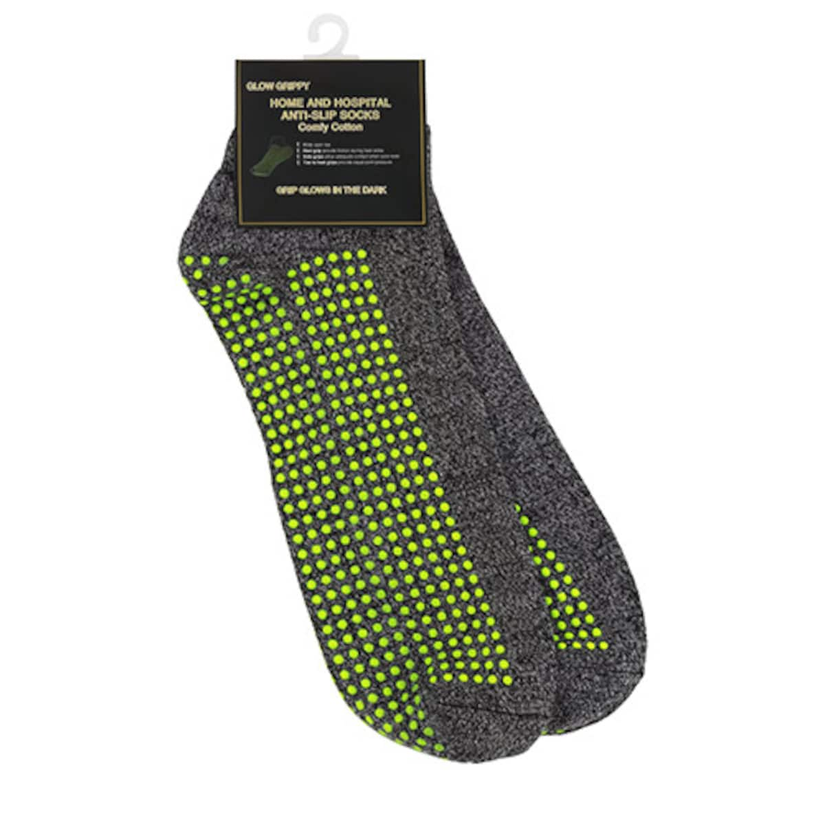 Grippy Plus Sock Grey No Cushion Regular