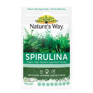 Natures Way Superfood Organic Spirulina Powder 100G