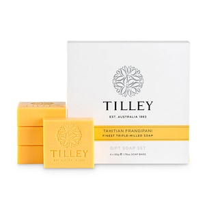 Tilley Guest Soap Tahitian Frangipani Pack 4 X 50G