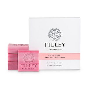 Tilley Guest Soap Pink Lychee Pack 4 X 50G