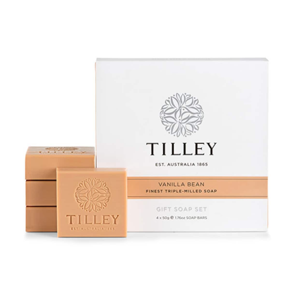 Tilley Guest Soap Vanilla Bean Pack 4 X 50G