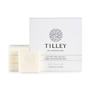 Tilley Guest Soap Lily of the Valley Pack 4 x 50g