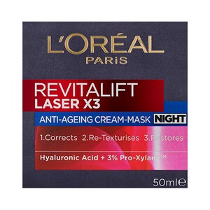 L'Oreal Revitalift Laser X3 Night Cream-Mask 50Ml