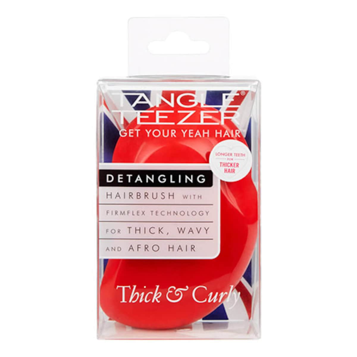 Tangle Teezer Thick & Curly Detangling Hairbrush Salsa Red